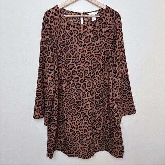 H&M Dresses & Skirts - H&M Womens Xlagre Wide Sleeved Leopard Dress